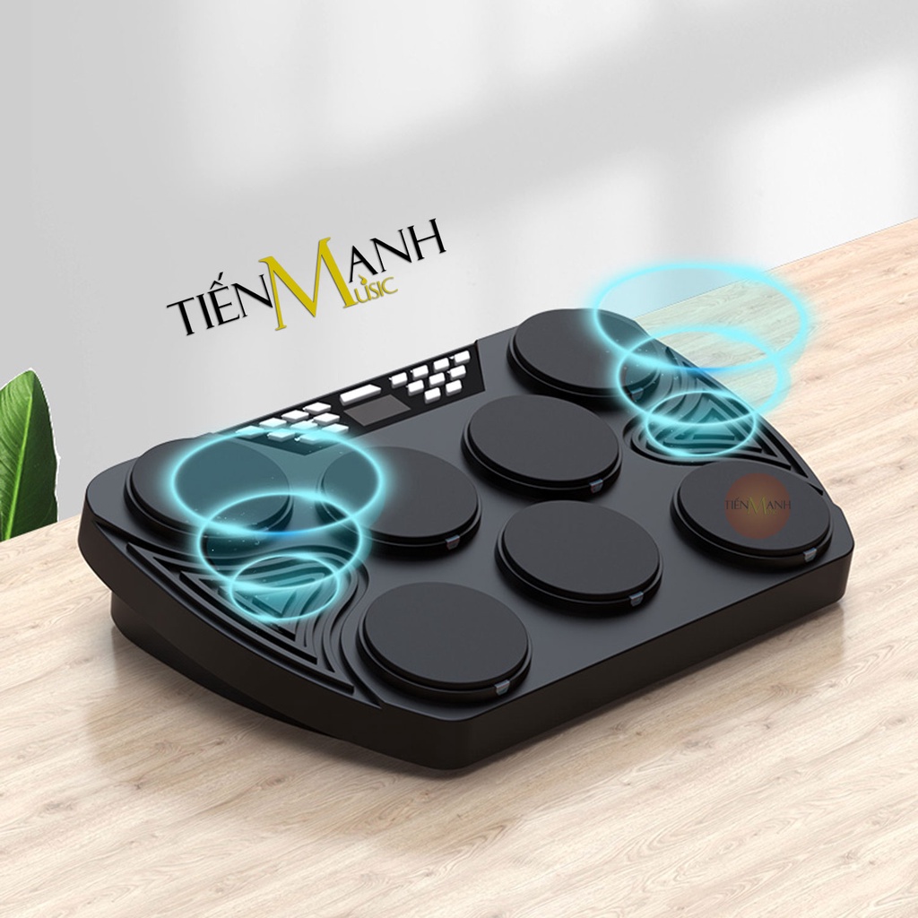 Bộ Trống Điện Tử Konix ED01 7 Mặt Ultra-Portable 7-Pad Electronic Digital Drum Kit ED1