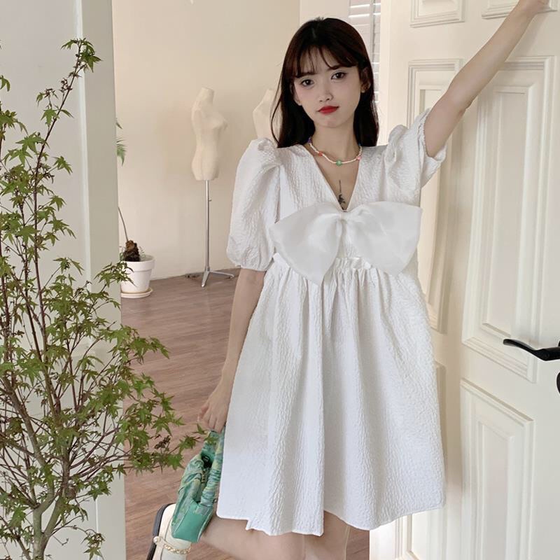 Váy babydoll, đầm babydoll xinh xắn phong cách ullazang tiểu thư hàn quốc mặc hai kiểu