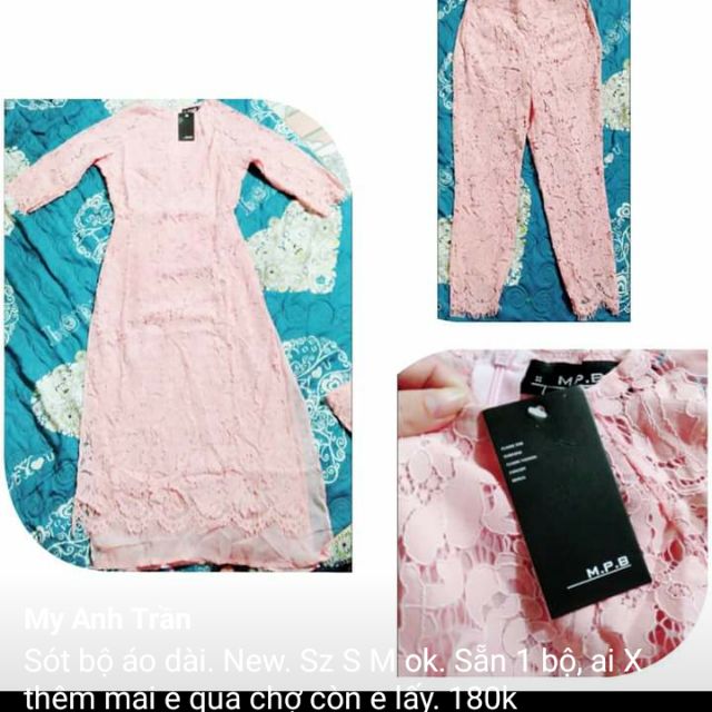 Set bộ áo dài cách tân 400