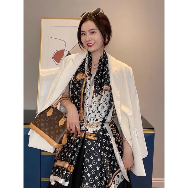 Khăn lụa choàng cổ cao cấp size 90x180cm