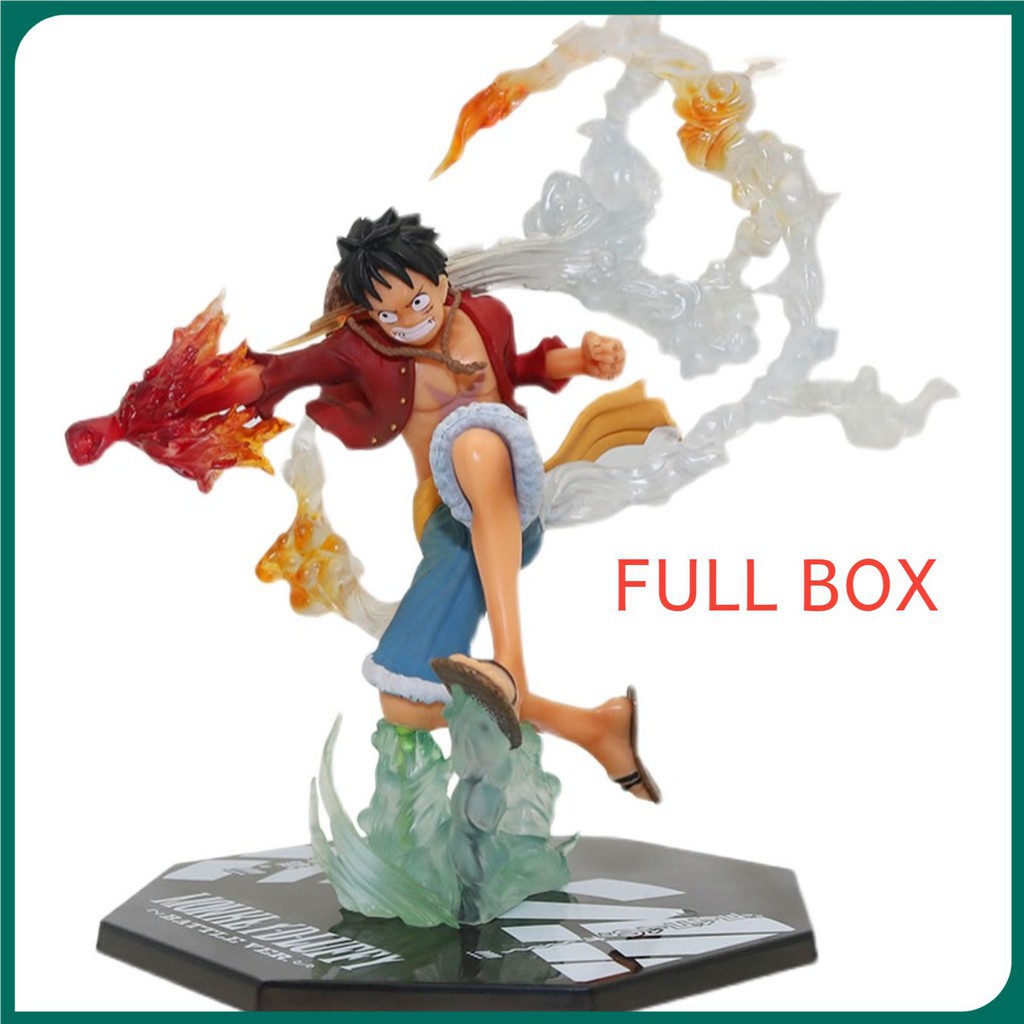 Mô hình Luffy Gear 2 Nắm đấm Lửa 🔥 Mô hình One Piece Luffy cao 17cm, tạo dáng cực chất