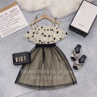 Set váy lụa cao cấp