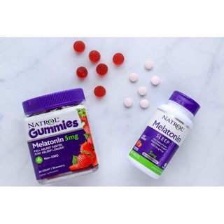 Kẹo dẻo gummies NATROL MELATONIN 90 viên 180 viên