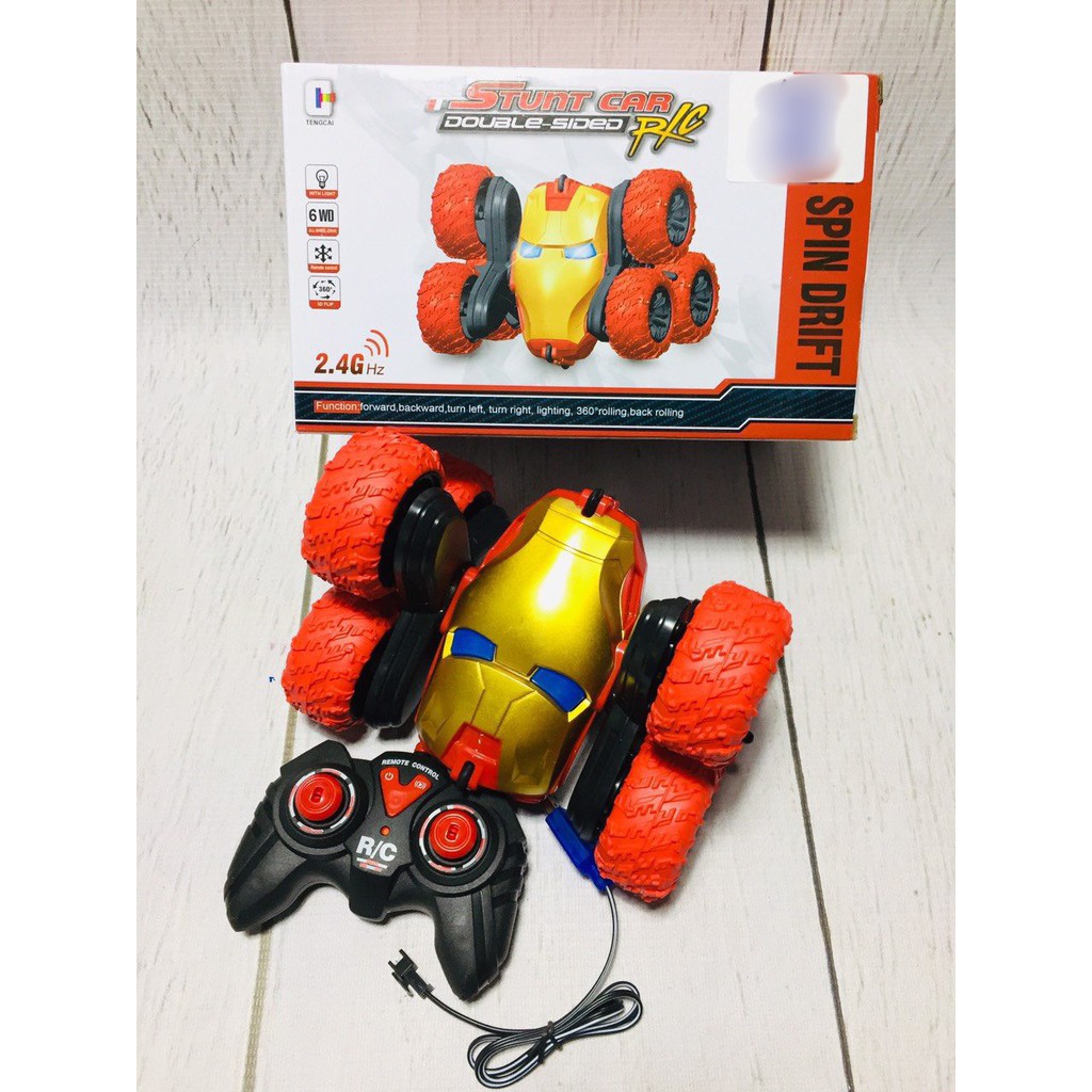 Xe điều khiển Stunt Car xoay 360 độ Iron man/Bumblebee