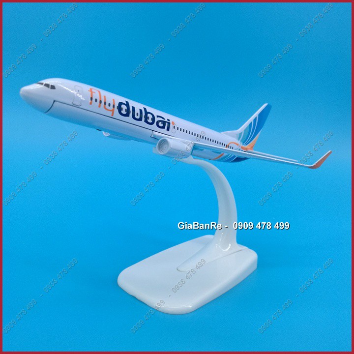 Mô Hình Kim Loại Máy Bay Fly Dubai - Uae - 16cm Đế Mica - 8936.3