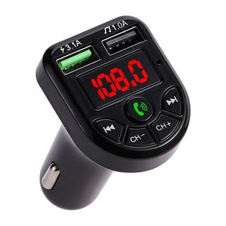 Tẩu Sạc ô tô Kiêm Nghe Nhạc MP3, Kết Nối Điện Thoại Qua Bluetooth, Kết Nối Dàn âm Thanh Trên Xe Qua Sóng FM