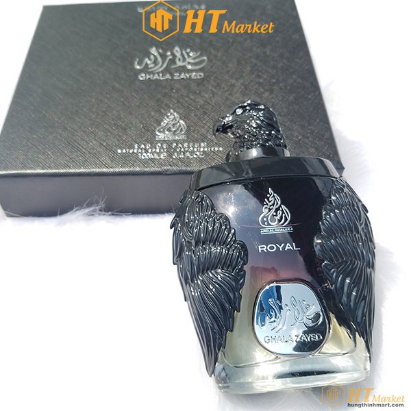 Nước hoa dubai đại bàng đen nam cao cấp Ghala Zayed Royal Luxury 100ml mùi hương sang trọng, nam tính nước hoa thơm lâu