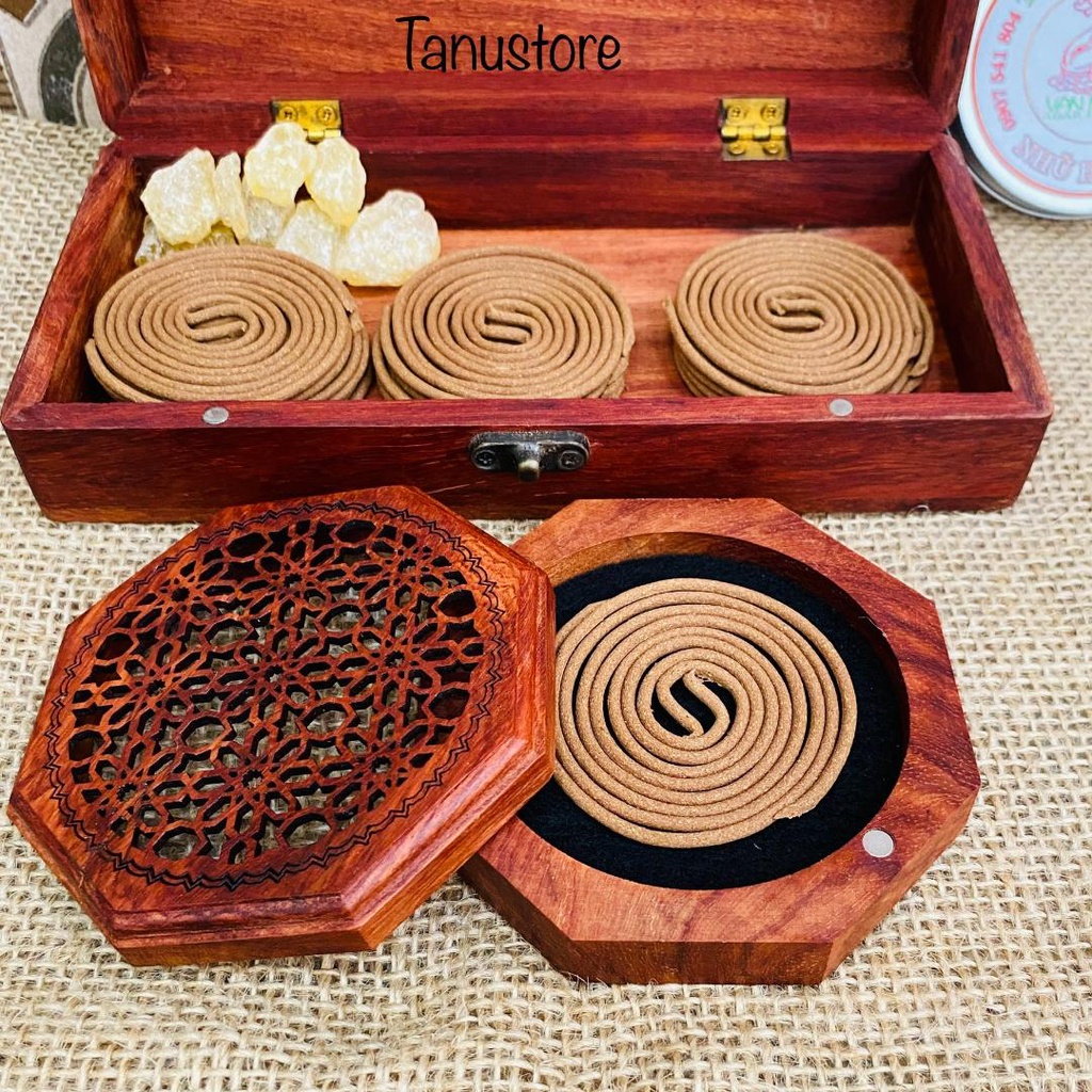 NHANG VÒNG- NHANG KHOANH NHŨ HƯƠNG (FRANKINCENSE COIL INCENSE) LOẠI 2H RƯỠI- THƠM CHUẨN MÙI, THUẦN KHIẾT- TANUSTORE