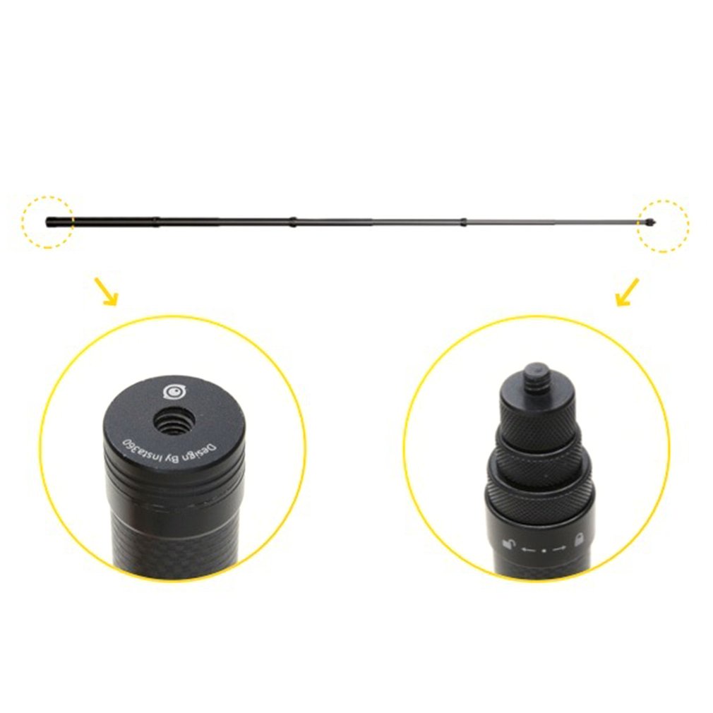 Gậy Tự Sướng Sợi Carbon Siêu Dài 3m Cho Insta360 ONE X2 / ONE R / ONE X