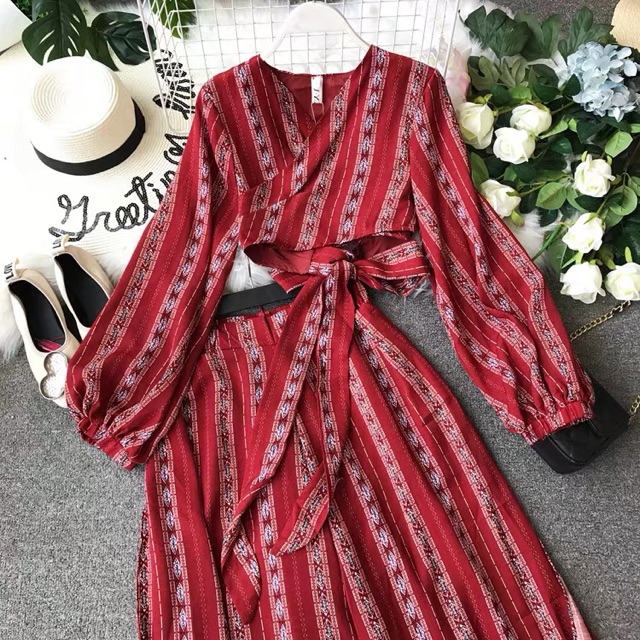 Set Boho đỏ