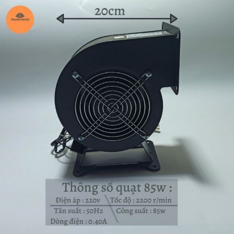 Quạt sên hút mùi , thổi gió công suất 85 w 120w