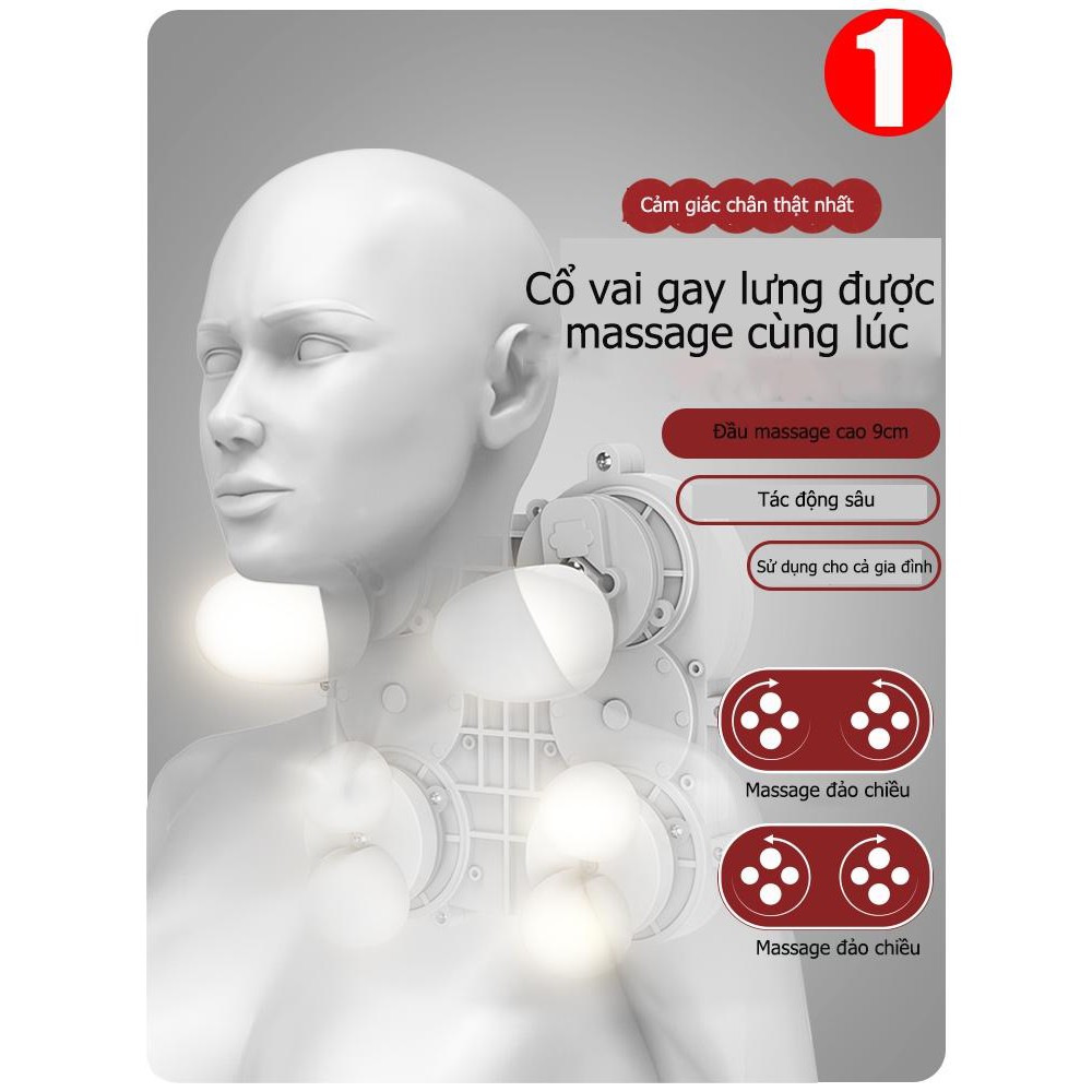 AM508 Máy Massage Nhiệt Nóng Cao Cấp Vai - Gáy - Lưng