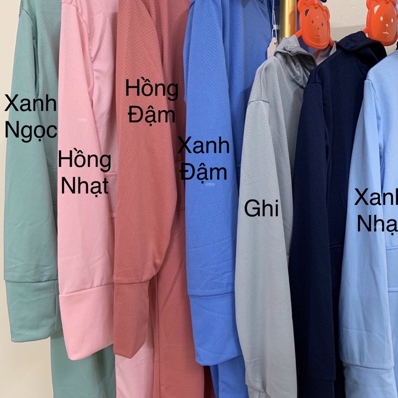 ÁO CHỐNG NẮNG MẸ VÀ BÉ vải hạt soàn cao cấp