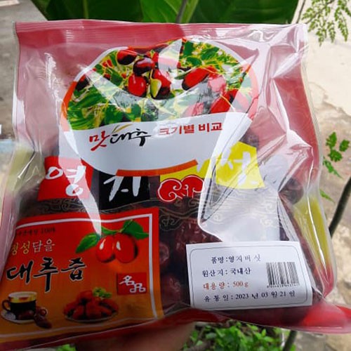 Táo đỏ sấy khô Hàn Quốc 500g (bich đỏ) date 2023