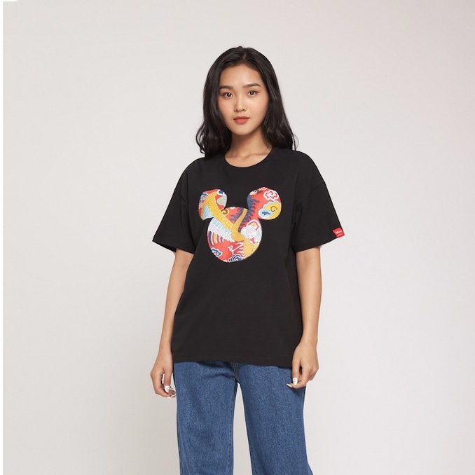 Áo Thun BOO Nam Nữ Oversize Dáng Rộng 100% Cotton Cao Cấp in hình Mickey Hoạ Tiết
