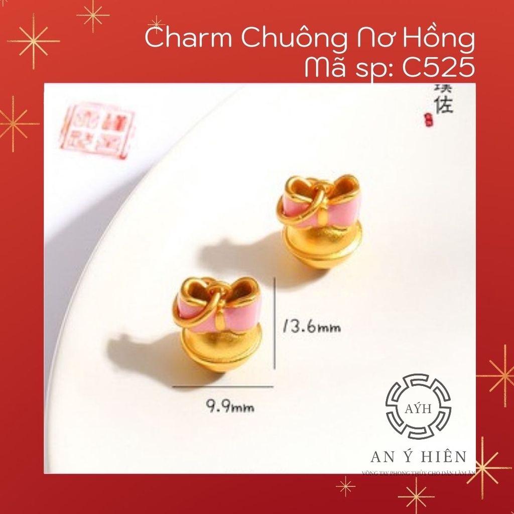 Charm Chuông nơ hồng #C525 ( An Ý Hiên)