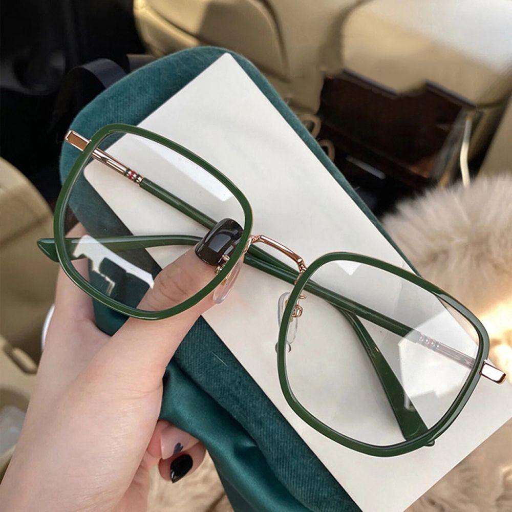 Mắt Kính Chống Bức Xạ Ánh Sáng Xanh Hình Vuông Phong Cách Vintage Cho Nam