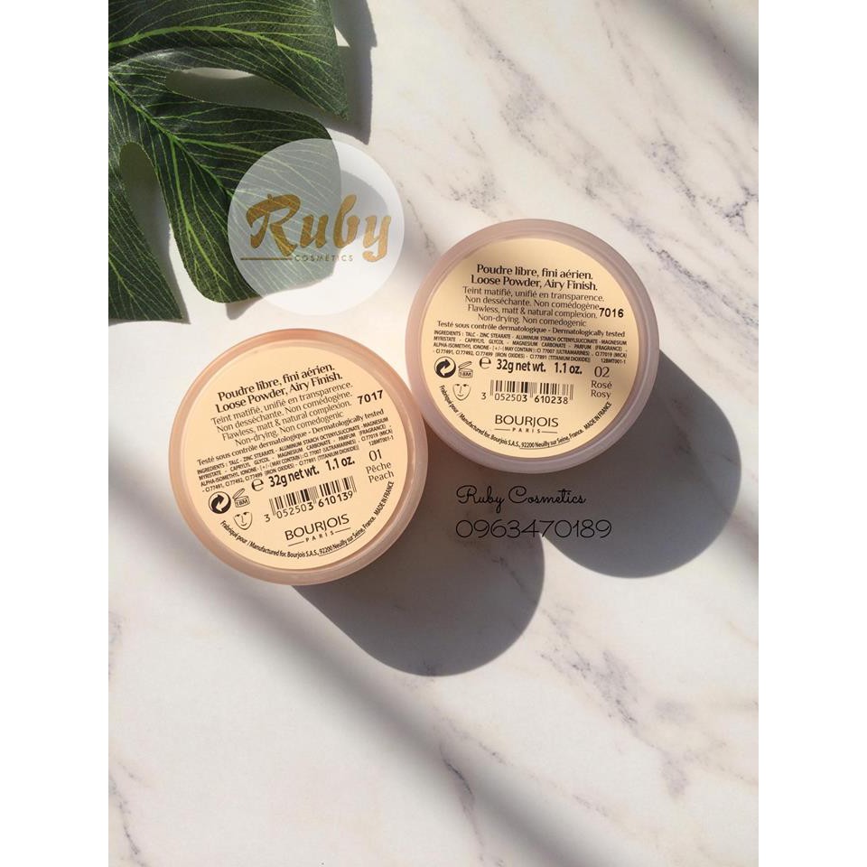 Phấn Phủ Bột Bourjois Paris Depuis Poudre Libre Loose Powder  ( kiềm dầu, da sáng mịn, bắt sáng) | BigBuy360 - bigbuy360.vn
