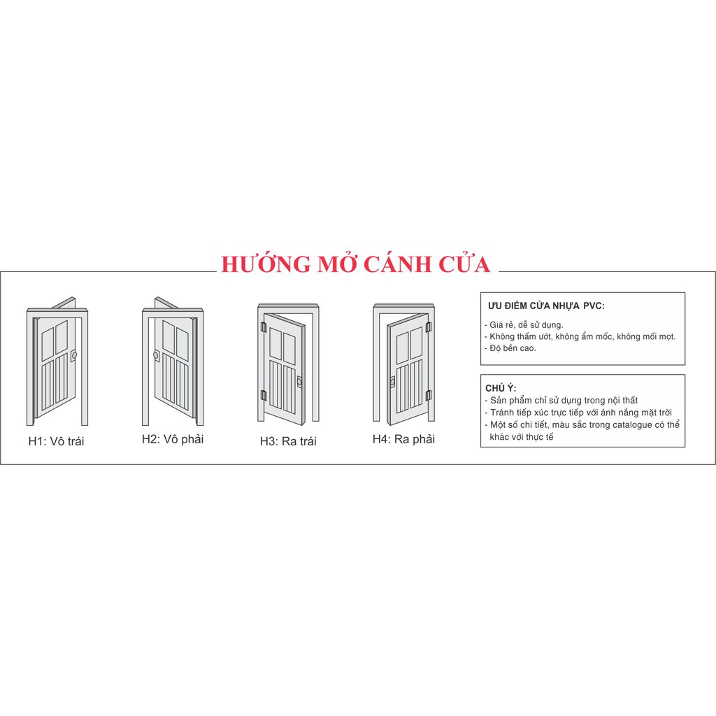 Cửa nhựa cao cấp 0.75mx1,9m (phủ bì),  0.8m x 2m (phủ bì)