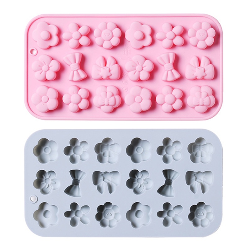 Khuôn Silicone Tạo Hình Làm Bánh Kẹo Hình Nơ Hoa