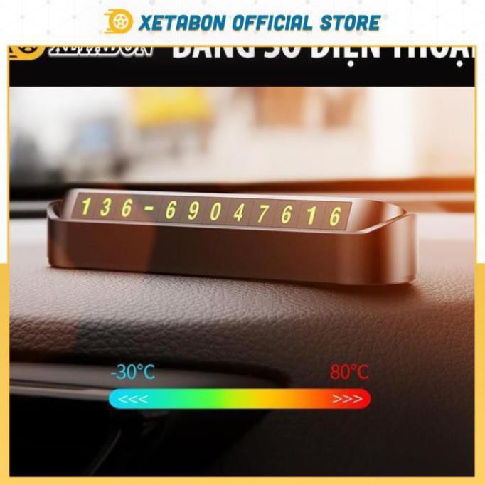 Bảng số điện thoại đặt táp lô khi đỗ xe - Hiển thị thông tin cho người lạ liên hệ khi có việc