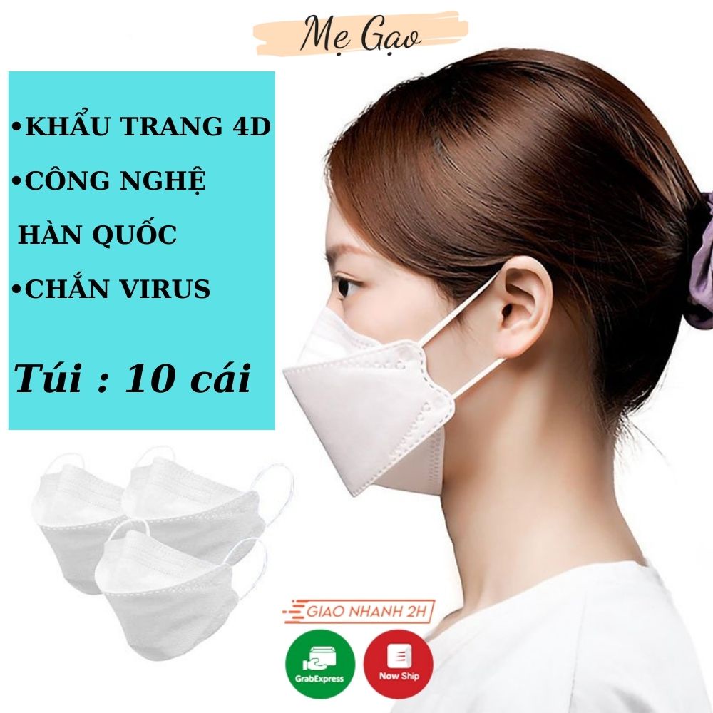 Khẩu Trang 4D KF94 Kháng Khuẩn 4 Lớp Chống Bụi Mịn Kháng Khuẩn Ngăn Ngừa Tia Cực Tím Mẹ Gạo,khẩu trang kf94 4 lớp