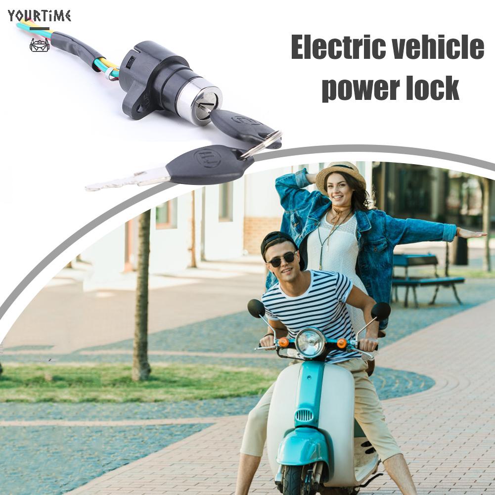 Ổ Khóa Khởi Động Kèm Chìa Khóa Cho Xe Đạp Điện