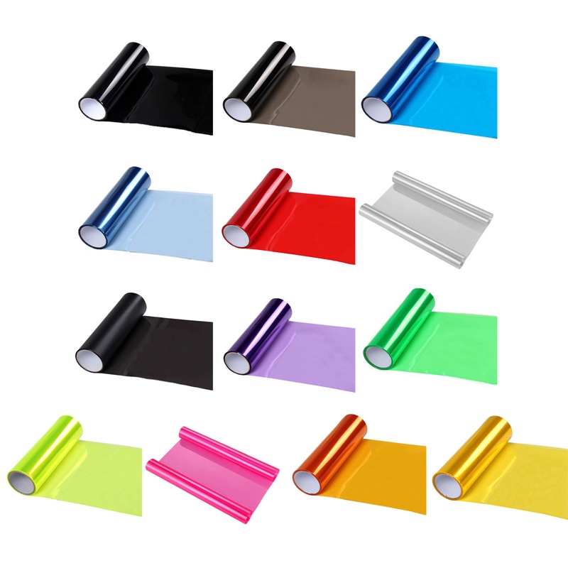 Tấm Phim Dán Đèn Pha/Đèn Pha/Đèn Hậu Xe Hơi Bằng Vinyl Màu Khói Chống Nước 30*100cm