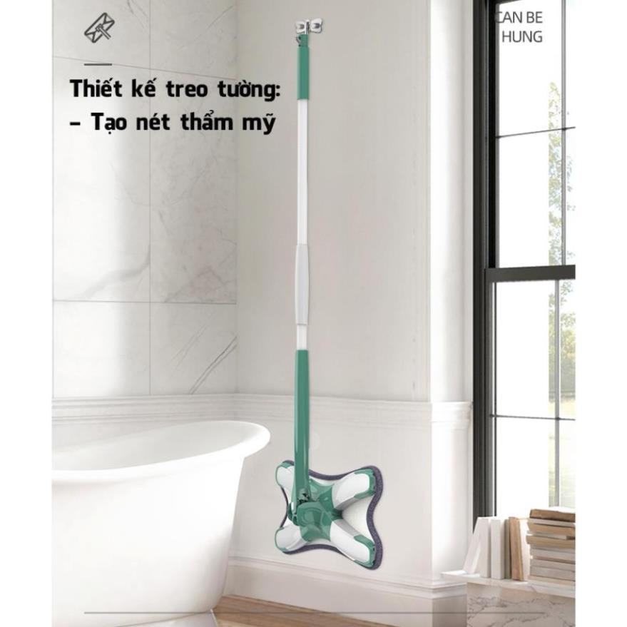 Chổi Lau Nhà Đa Năng Tự Động Vắt Đầu Cây Lau Nhà Xoay 360 Độ LN001