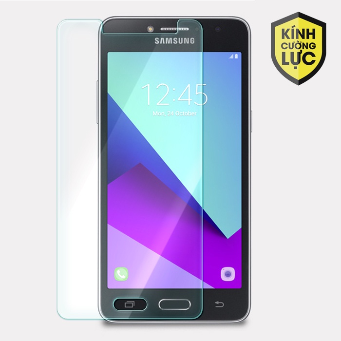 Kính cường lực samsung J2 prime, kèm hộp và khăn lau