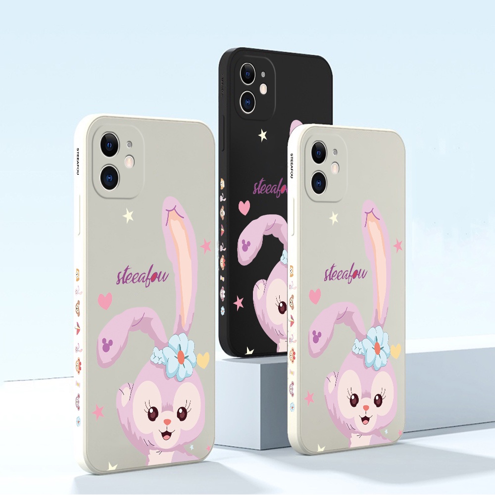 Ốp điện thoại silicon dẻo họa tiết chú thỏ dễ thương chống sốc cho iPhone 8 7 Plus 6 6S 5 5S SE