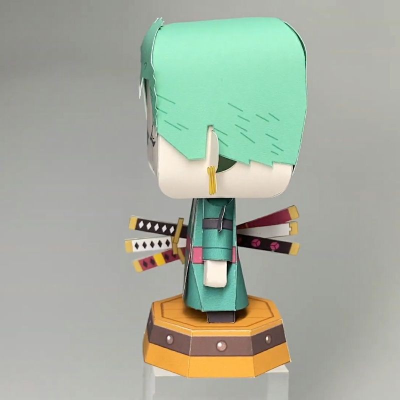 Mô hình giấy anime One Piece] chibi Zoro timeskip