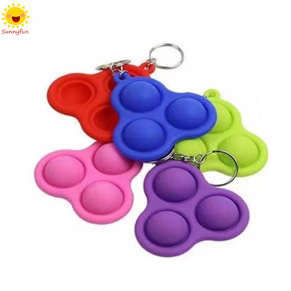 SF Đồ Chơi Bóp Nén Giảm Căng Thẳng Bằng Silicone Kèm Móc Khóa