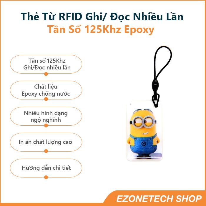 Thẻ Từ Tần Số 125Khz Chép Được Nhiều Lần Dạng Epoxy Hình Ngộ Nghĩnh- EZoneTech