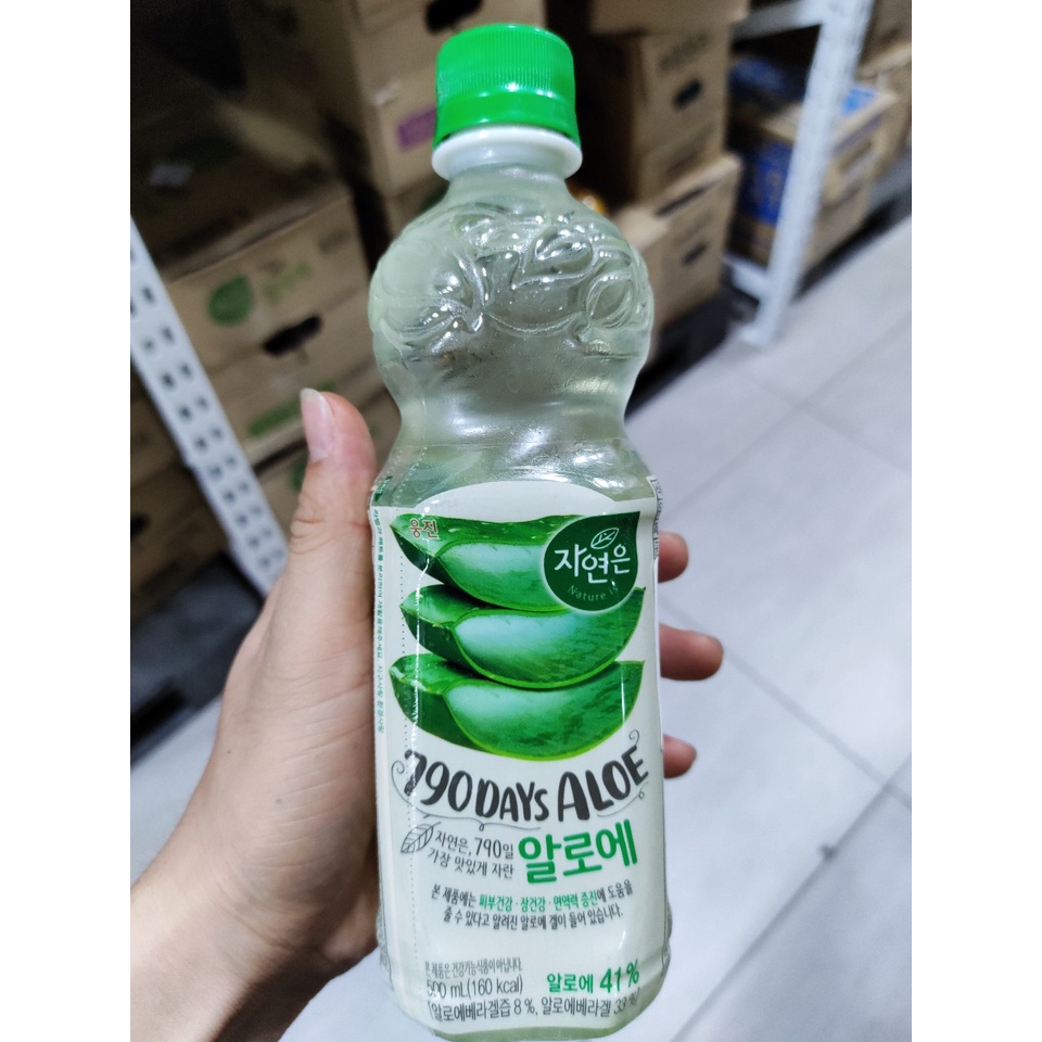 Nước nha đam, lô hội hàn quốc 500ml - 알로에