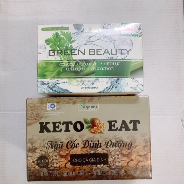 [Combo] Keto eat & diệp lục cần Tây