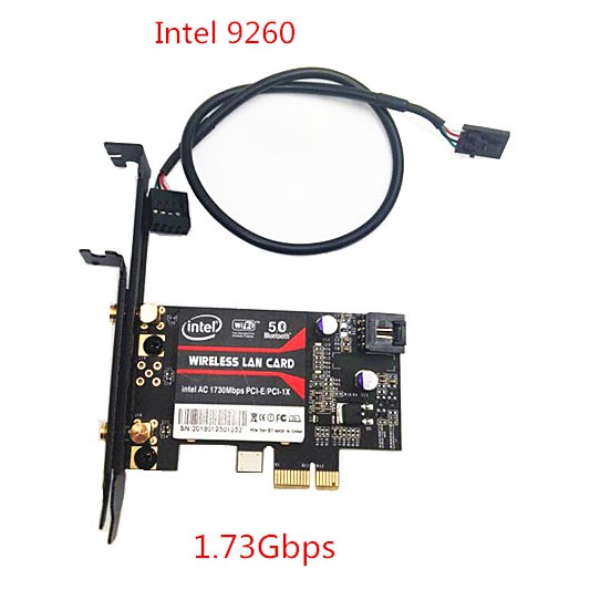 Intel® Wireless-AC 9260 Card Wifi Bluetooth 9260 1,73GBps Bluetooth 5.0