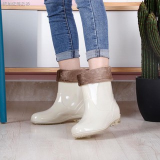 ✎♈♘Giày Boots cổ thấp chống thấm nước dành cho nữ