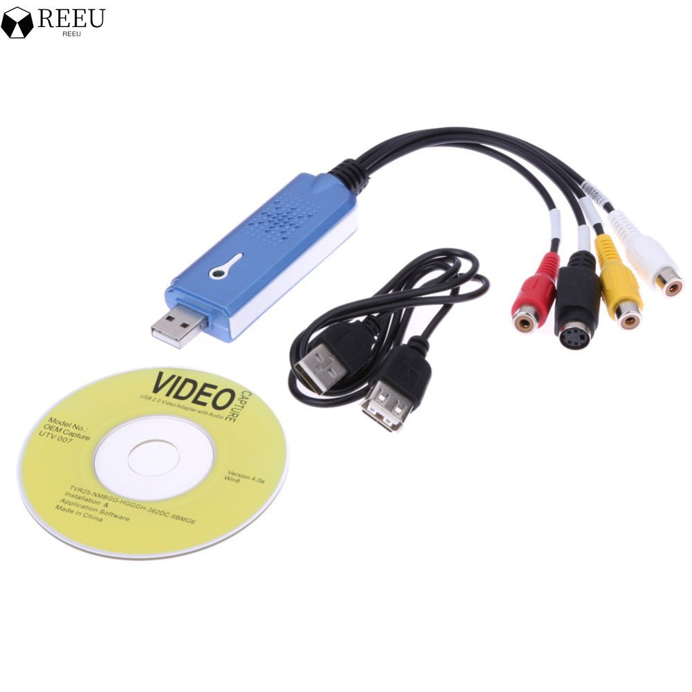 DVD MAC Bộ Chuyển Đổi Usb 2.0 Vhs Dvd Dvr Tv Hỗ Trợ Win 10 Cho Mac Io (Reeu)