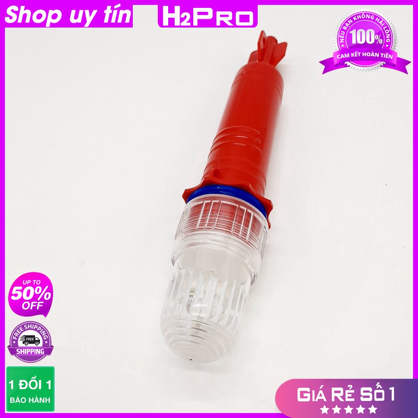 Đèn Chớp Cảnh Báo Trắng Vỏ Đỏ H2Pro Cao Cấp (2 Pin), Đèn Báo Hiệu Tàu Biển (Tặng 2 Pin Đại)-H2Pro Tech