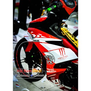 Tem Trùm Exciter 150 Trắng Đỏ Duke