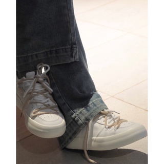 [ẢNH THẬT + VIDEO] Giày Ulzzang Bánh Mì Màu Trắng Hai Dây Phong Cách Học Sinh