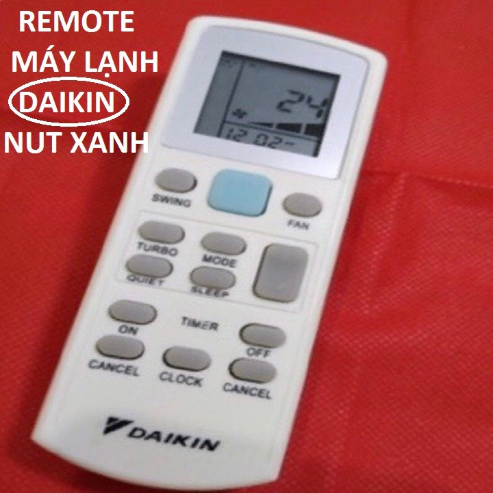 REMOTE ĐIỀU KHIỂN MÁY LẠNH ĐIỀU HOÀ DAIKIN NÚT XANH - remote máy lạnh DAIKIN