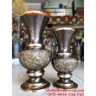 Lọ Hoa Highlight Vàng Bằng Đồng Thờ Cúng