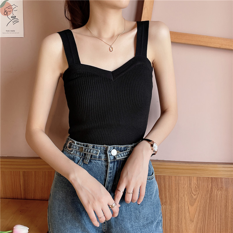 SUXI Áo Thun Croptop Màu Trơn Phong Cách Hàn Quốc Cho Nữ
