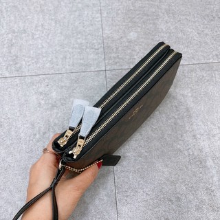 Ví C0ach 2 ngăn chất canvas bền đẹp