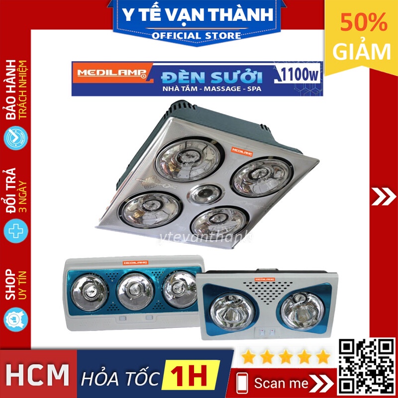 ✅ Đèn Sưởi Thành Nhân TNE Medilamp | Đèn Hồng Ngoại Âm Trần (Spa, matxa, khách sạn, phòng tắm…) -VT0871