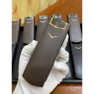 Bao da Vertu Signature S da nhập khẩu // Dạng đứng rút// Bao da không nắp