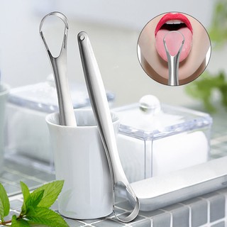 Dụng cụ cạo lưỡi bằng thép không gỉ kèm hộp đựng để bảo quản (CL01)