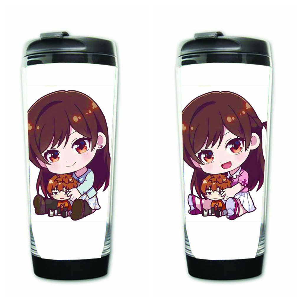 Bình nhựa đựng nước in hình Kanojo Okarishimasu DỊCH VỤ THUÊ BẠN GÁI nhiều mẫu anime chibi tiện lợi dễ thương xinh xắn